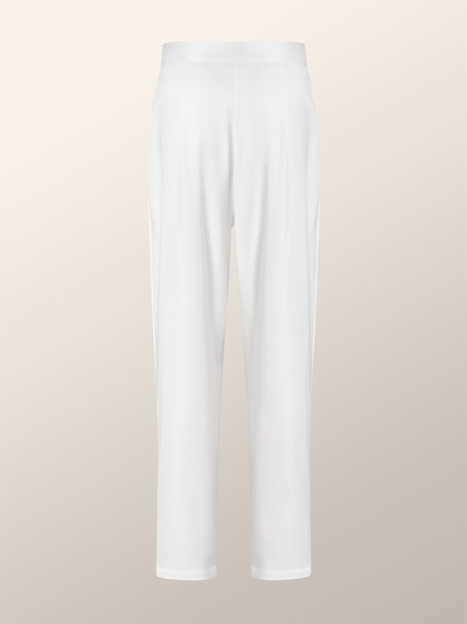 Daily Simple Elegant Regular Fit Plain Pants
