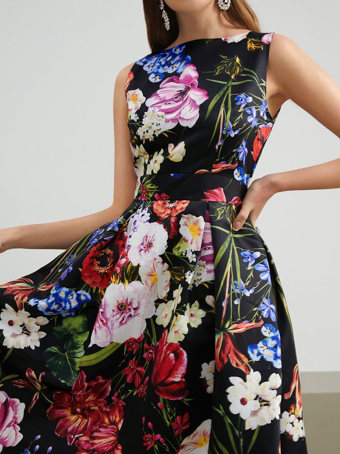 Elegant Floral Party Dress | stylewe