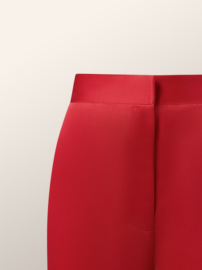 Micro-Elasticity T-Line Plain Fashion Slim Taper Pants