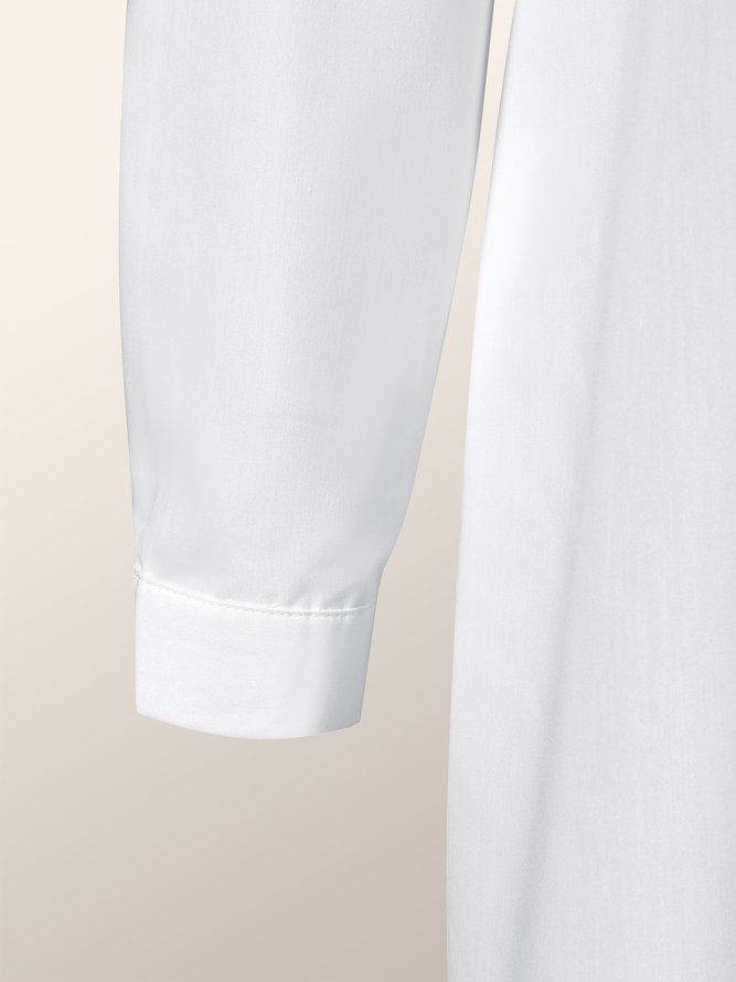 Summer A-Line Shawl Collar Loose Elegant Long sleeve Dresses