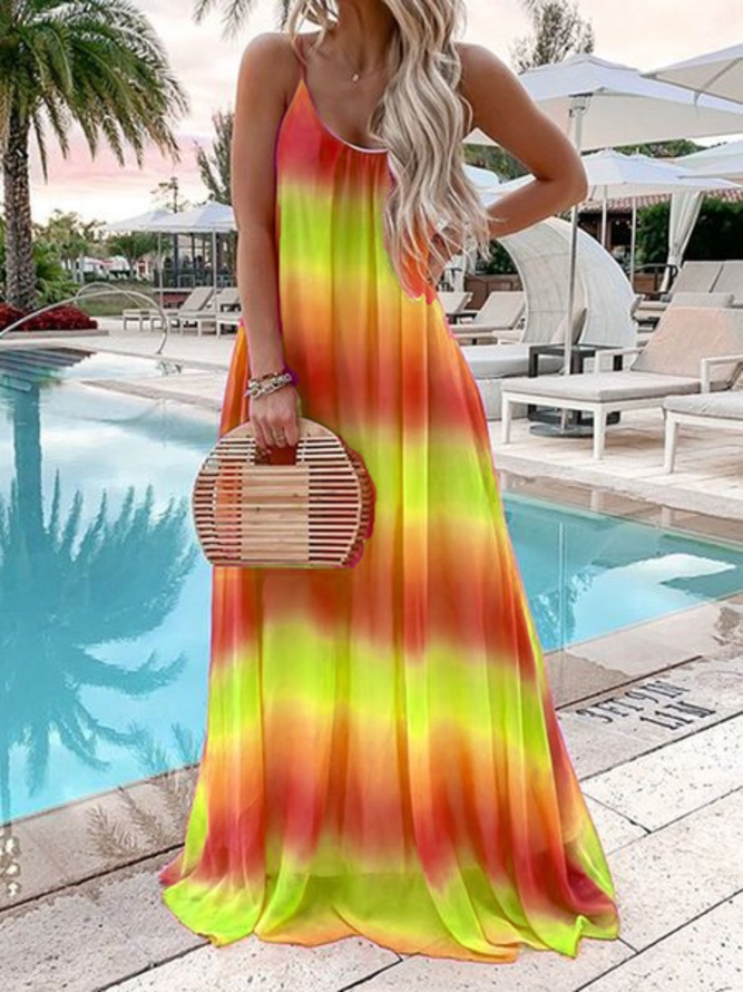 Summer Sleeveless Gradient Maxi Dress | Dresses | Stylewe Summer Dresses 1 Casual Dresses Square 