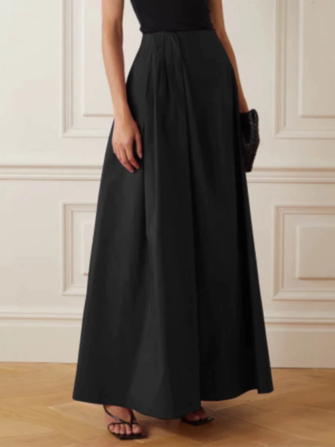 Daily Work Holiday A-line Maxi Skirt