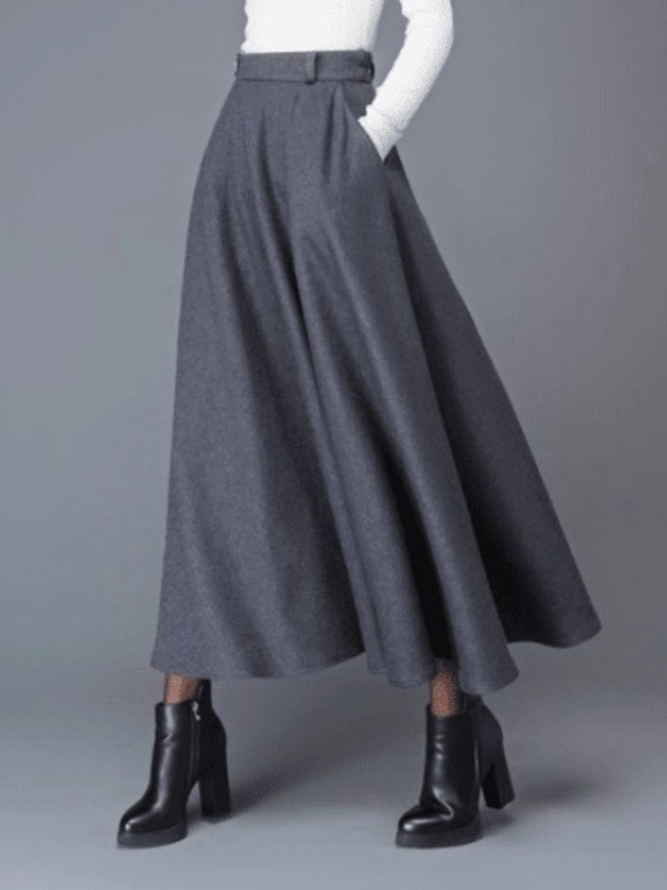 Work Fall A-Line Elegant Formal Skirts