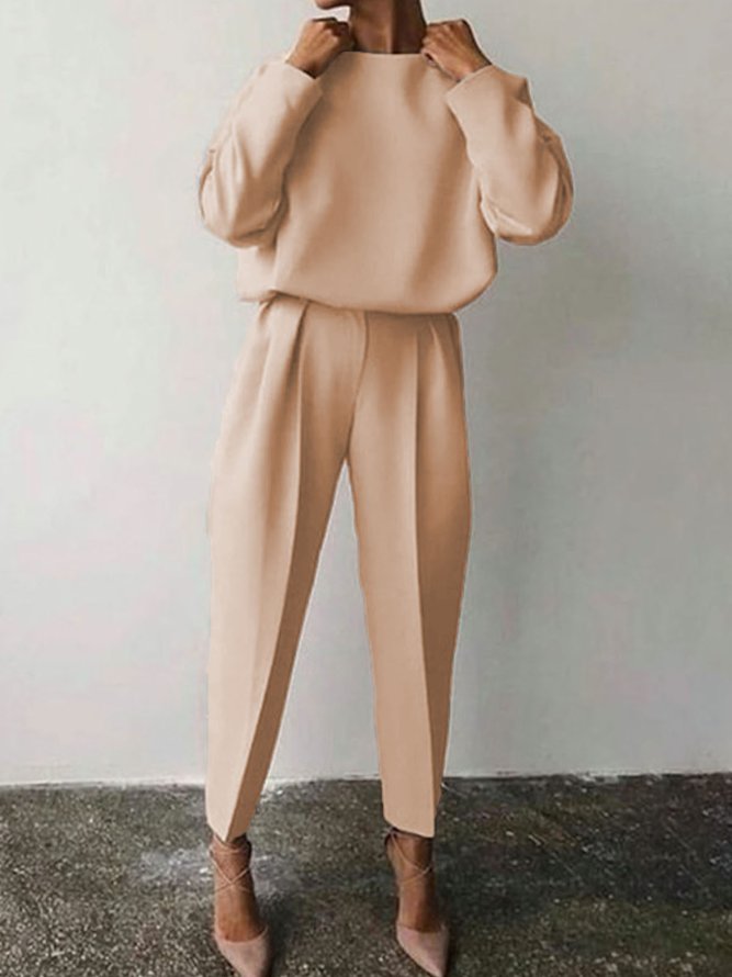 Long Sleeve Shirt With Pants Suit