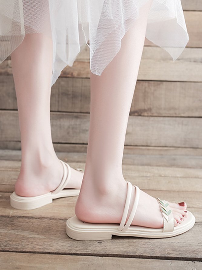 Valentine's Day Simple Heart Strappy Sandals
