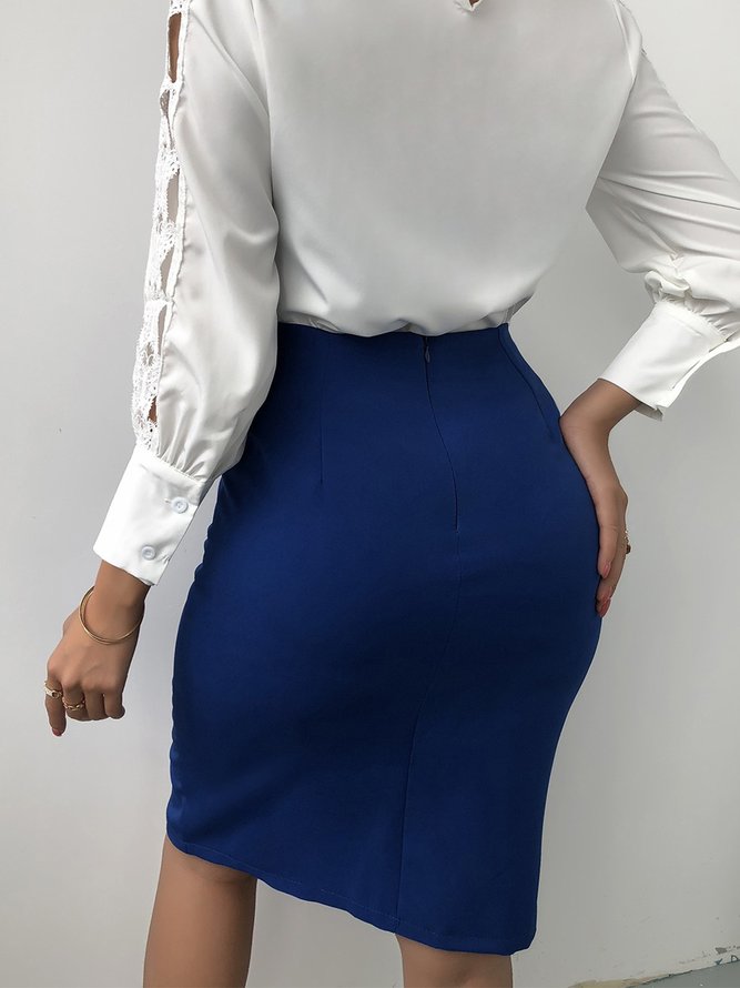 Lady Skinny Solid Skirt