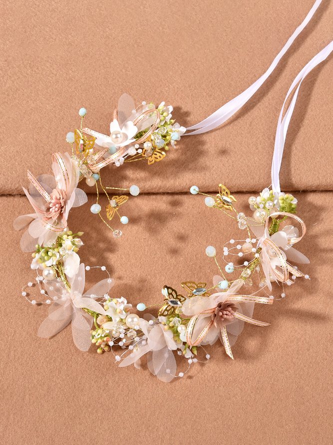 Forest Bridal Wedding Flower Headband Headdress