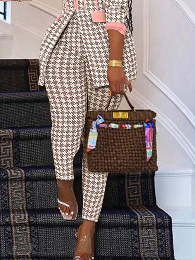 Urban Houndstooth Fashion Daily Pants