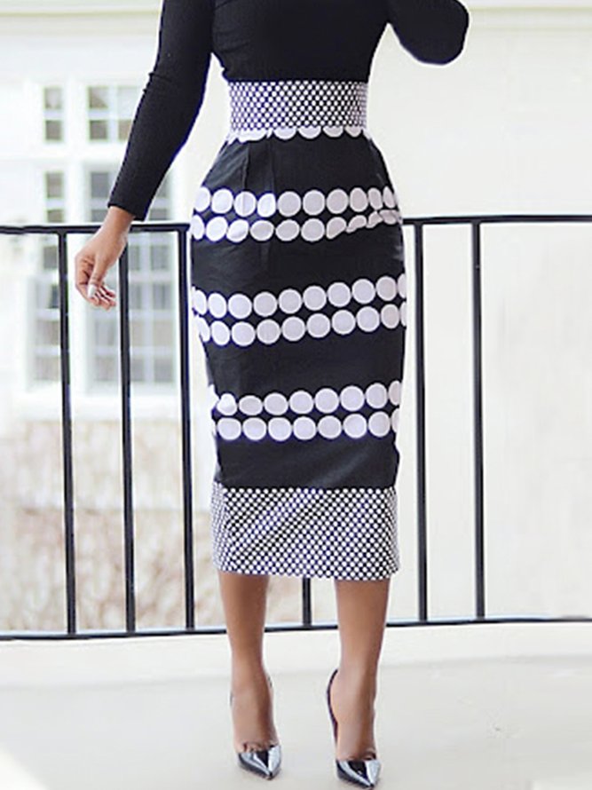 Polka Dots Regular Fit Urban Skirt