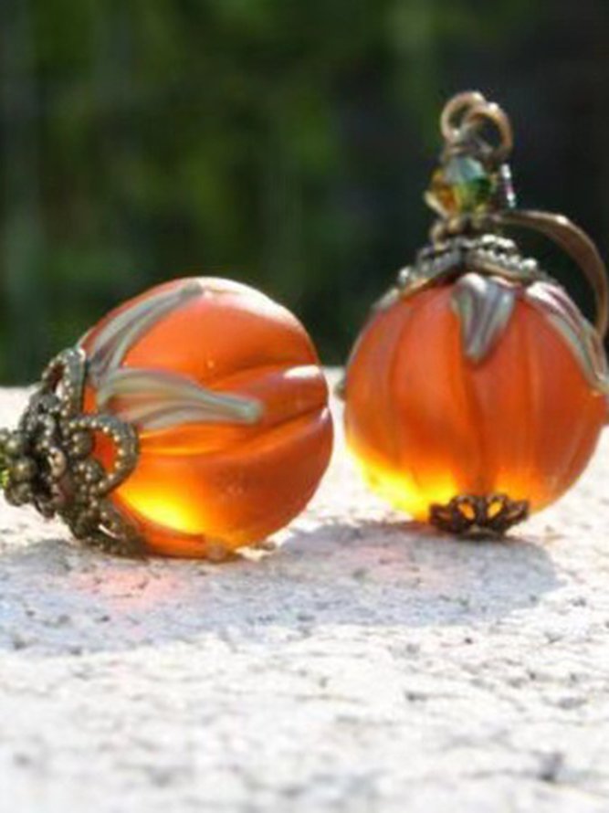 Casual Halloween Retro Pumpkin Earrings Funny Earrings