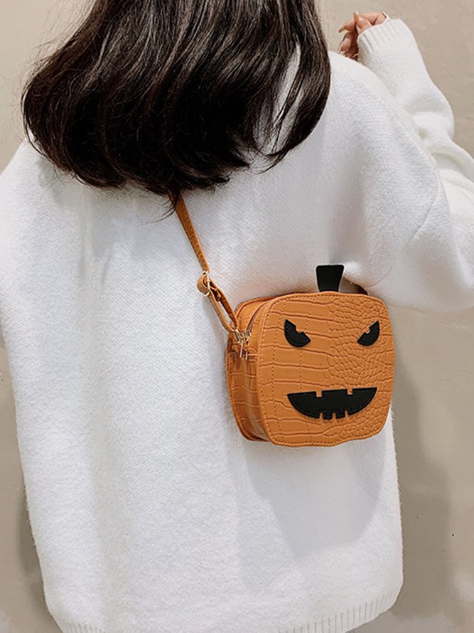 Halloween Funny Pumpkin Messenger Bag