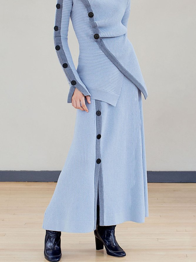 A-Line Elegant Regular Fit Midi Skirt