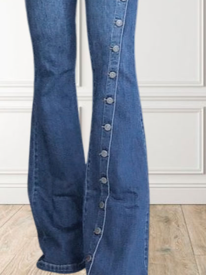 Denim Casual Regular Fit Plain Jeans