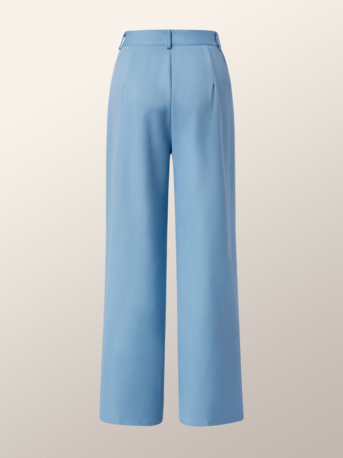 Simple Work Solid Tailored Pants