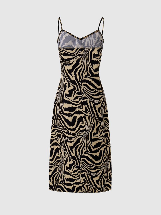 Zebra pattern elegant Cami dress