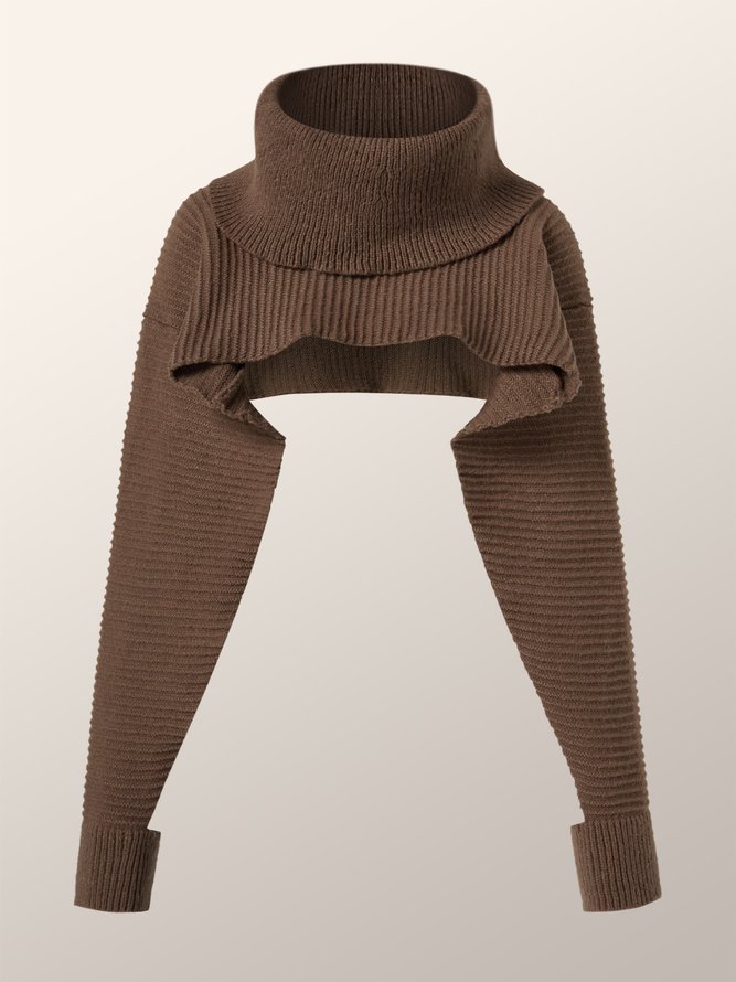 Long sleeve Vintage Casual Simple  Sweater