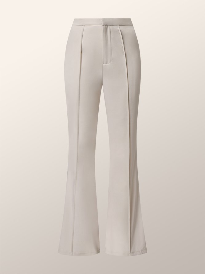 Work Polyester Fall A-Line Elegant Pants