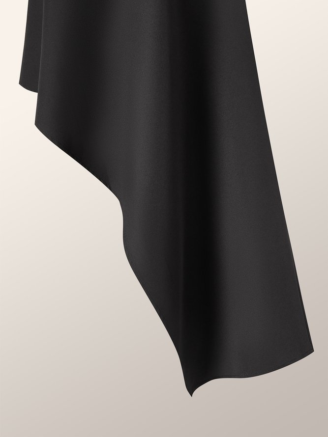 Regular Fit Simple Solid Skirt
