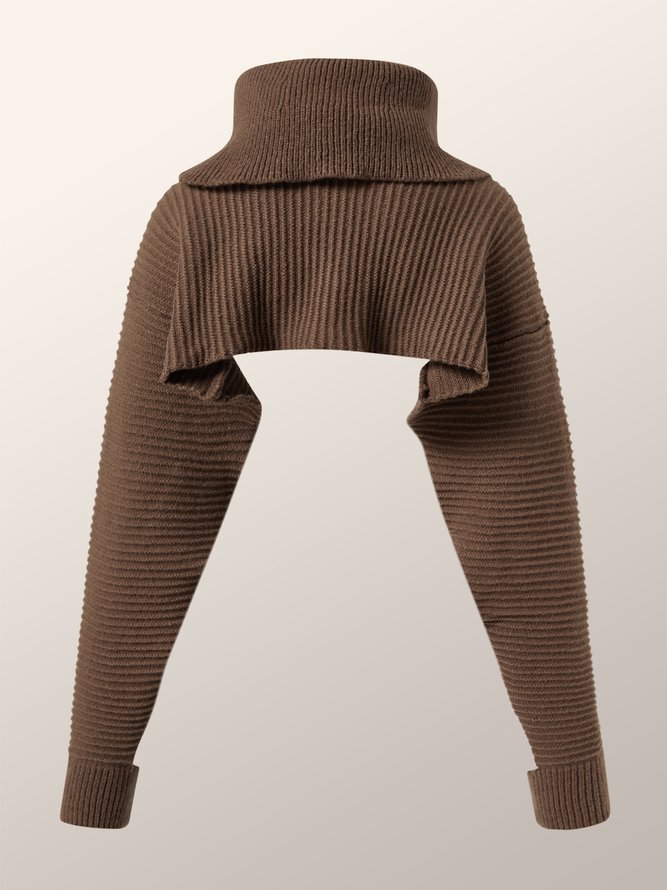 Long sleeve Vintage Casual Simple  Sweater