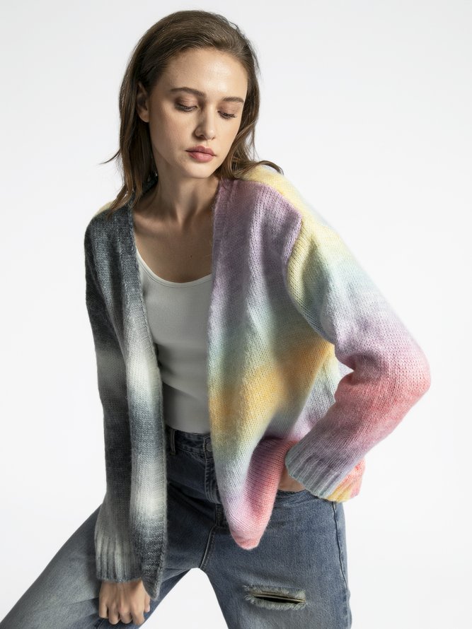 Ombre/Tie-Dye Sweet Long Sleeve Sweater