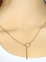 Womens Simple Alloy Necklace