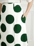 Stylewe Regular Fit Urban Polka Dots Skirt