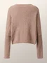 Elegant Regular Fit Boat Neck Plain Sweater