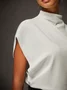 Elasticity One Shoulder Off Shirt