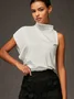 Elasticity One Shoulder Off Shirt