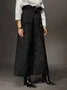 Urban Jacquard Belted Wide Leg Pants