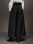 Urban Jacquard Belted Wide Leg Pants