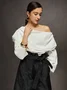 Elegant Asymmetrical Off Shoulder Blouse