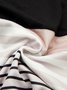 Urban Turtleneck Striped Long Sleeve Tight Midi Dress