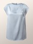 Ruched Simple Short Sleeve Top