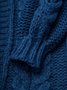 Daily Long sleeve V Neck Sweater Coat