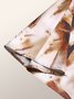 Elegant Cowl Neck Printed  Sleeveless Top