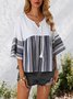 White Fringed 3/4 Sleeve Casual Top