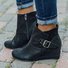 Zipper Block Heel Chelsea Boots