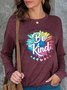 Long Sleeve Letter Casual Top