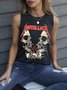Metallica Vintage Crew Neck Skull Cotton-Blend Woman Tank