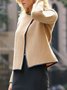 Color-Block Long Sleeve Shawl Collar Jacket
