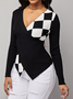 Fall High Stretch Elegant Lady Date Daily Mid-weight Sweater