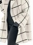 Elegant Loosen Checked/Plaid Outerwear