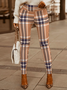 Winter High Stretch Elastic waist Date Daily Skinny Pants