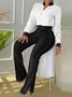 Elegant Long Sleeve Regular Fit Stand Collar Suit