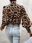 Daily Leopard Long Sleeve Loosen Shirt