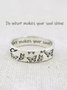 Do What Makes Your Soul Shine Engraved Butterfly Ring