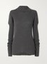 Turtleneck Regular Fit Simple Long Sleeve Sweater