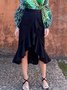 Plain Elegant Regular Fit Midi Skirt