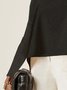 Women Plain Simple Autumn Micro-Elasticity Daily Jersey 1 * Top Long sleeve Regular Tops